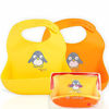 Picture of NatureBond Silicone Baby Bibs Easily Wipe Clean With Waterproof Pouch - Comfortable Soft Waterproof Bib Keeps Stains Off (2 PCs)