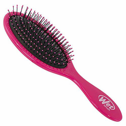 Picture of Wet Brush Original Detangler Hair Brush - Punchy Pink - Exclusive Ultra-soft IntelliFlex Bristles - Glide Through Tangles With Ease For All Hair Types - For Women, Men, Wet And Dry Hair