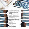 Picture of BS-MALL Makeup Brush Set 14Pcs Premium Synthetic Professional Makeup Brushes Foundation Powder Blending Concealer Eye shadows Blush Makeup Brush Kit Deep Starry Blue