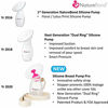 Picture of NatureBond Silicone Breastfeeding Manual Breast Pump Milk Saver Suction. All-in-1 Pump Strap, Stopper, Cover Lid, Carry Pouch, Air-Tight Vacuum Sealed. BPA Free