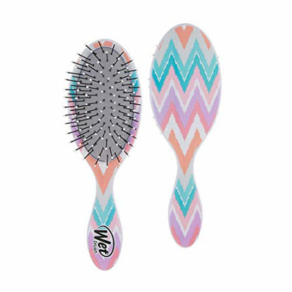 Picture of Wet Brush Hair Brush Kids Detangler - Detangling Knots, Snag-Free, Anti-Static Brush, Intelliflex Bristles, No pain, Split-Ends & Hair Breakage, Chevron Print, Easy Hold, Child-Friendly Size