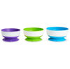 Picture of Munchkin Stay Put Suction Bowl,Purple, Green & Blue 3 Pack