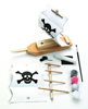 Picture of Creativity for Kids Paint Your Own Pirate Ship Mini Kit - Wooden Toy Pirate Ship