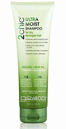 Picture of GIOVANNI Cosmetics 2chic Shampoo Avcdo & OLV, 8.5 Fl Oz (Pack of 1), Ultra-Moist (Avocado + Olive Oil), 8