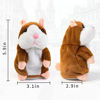 Picture of Plush Interactive Toys PRO Talking Hamster Repeats What You Say Electronic Pet Chatimals Mouse Buddy for Boy and Girl, 5.7 x 3 inches