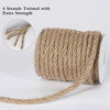 Picture of Tenn Well 6mm Jute Rope, 33 Feet Natural Craft Rope Thick Twine Rope for Gardening, Bundling, Decorating, DIY Crafts (Brown)