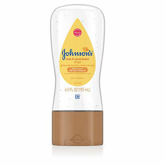 Picture of Johnson's Baby Oil Gel Enriched with Shea and Cocoa Butter, Great for Baby Massage, 6.5 fl. oz