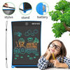 Picture of NEWYES 8.5 Inches Colored Doodle Board for Toddlers LCD Screen Writing Tablet with Lock Function Magnetic Drawing Board Erasable Doodles Notepad for Boys Kids Ages 3+ Blue with Lanyard