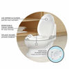 Picture of Nuby My Real Potty Training Toilet with Life-Like Flush Button & Sound for Toddlers & Kids, White/Gray