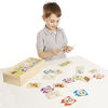 Picture of Melissa & Doug Self-Correcting Wooden Number Puzzles With Storage Box (40 pcs)