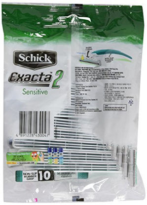 Picture of Schick Exacta2 Sensitive Disposable Razor, 10 Count(Pack of 2)