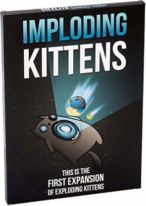 Picture of Imploding Kittens Expansion Set - A Russian Roulette Card Game, Easy Family-Friendly Party Games - Card Games for Adults, Teens & Kids - 20 Card Add-on