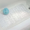 Picture of iDesign Pebblz Suction Non-Slip Bath Mat for Shower, Bathtub, Stall, 16" x 9", Clear