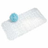 Picture of iDesign Pebblz Suction Non-Slip Bath Mat for Shower, Bathtub, Stall, 16" x 9", Clear