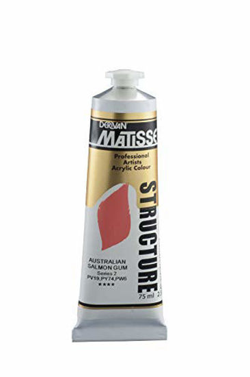 Picture of Matisse Structure Heavy Body Acrylic Paint High Viscosity Acrylics - 75 ml Tube - Australian Salmon Gum