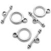 Picture of Toggle Jewelry Clasps Necklace Toggle Clasp Silver Toggle Clasps for Jewelry Making 130 Set