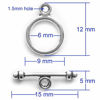 Picture of Toggle Jewelry Clasps Necklace Toggle Clasp Silver Toggle Clasps for Jewelry Making 130 Set