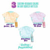 Picture of 3 Pack Scrunchies Tie Dye Kit (Pastel Tye Die Kits) has 3 soft colors in easy-squeeze bottles, 3 blank scrunchies, 1 blank bandana, rubber bands, and dye guide for endless DIY fashion possibilities