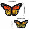 Picture of 20pcs Monarch Butterfly Iron on Patches, 2 Size Embroidered Sew Applique Repair Patch