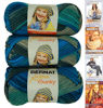 Picture of Bernat Softee Chunky Yarn Bundle Super Bulky No. 6, 3 Skeins, Deep Waters