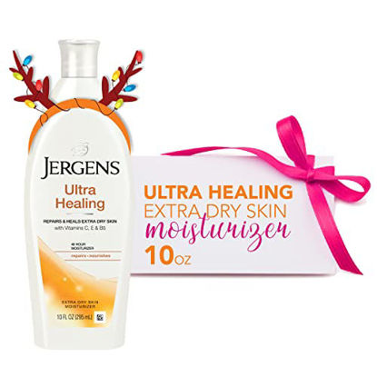 Picture of Jergens Ultra Healing Dry Skin Moisturizer, Body Lotion for Absorption into Extra Dry Skin, Use After Washing Hands, 10 Ounce, with HYDRALUCENCE blend, Vitamins C, E, and B5