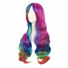 Picture of MapofBeauty 28 Inch/70cm Beautiful Long Wavy Harajuku Style Cosplay Wig (Rainbow Color)