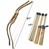 Picture of Adventure Awaits! - 2-Pack Handmade Wooden Bow and Arrow Set - 20 Wood Arrows and 2 Quivers - for Outdoor Play