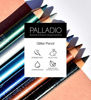 Picture of Palladio Glitter Eyeliner Pencil Longlasting Creamy Cosmetic Pencil Shimmer Eye Liner Buttery Smooth Tip Professional Makeup Glittery Pencil Sharpenable, Silver Sparkle