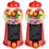 Picture of ArtCreativity Gumball Machine for Kids, Set of 2, 6.5 Inch Desktop Bubble Gum Mini Candy Dispenser, Unique Money Saving Coin Bank, Best Gift or Vintage Office Desk Decoration (Gumballs not Included)