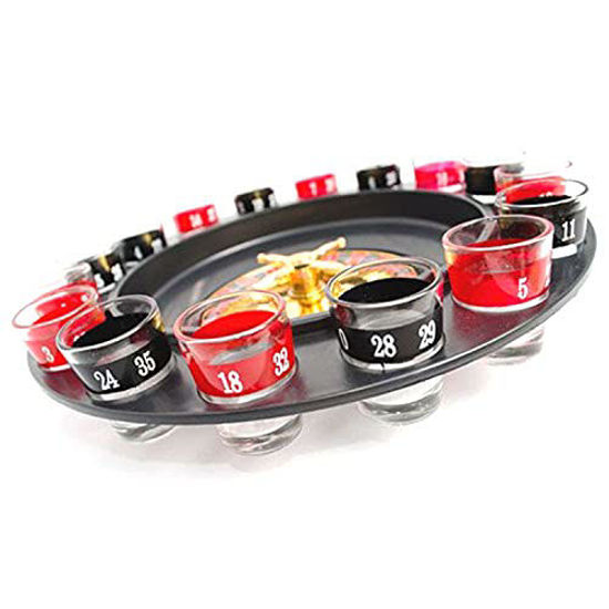 Picture of Shot Glass Roulette - Drinking Game Set (2 Balls and 16 Glasses)