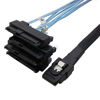 Picture of CY 100cm Internal 36 Pin Mini SAS SFF-8087 Host to 4 SFF-8482 Target SAS Hard Disk and SATA Power Cable