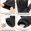 Picture of Palmyth Magnetic Fleece Fishing Gloves Convertible 3-Finger Ice Fishing Gloves Warm for Cold Weather and Winter Men Women Photography Running Outdoor (Black, Large)