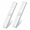 Picture of Motion Sensor Closet Lights, OxyLED Cordless Under Cabinet Lighting, Wireless Stick-on Anywhere Battery Operated 10 LED Motion Sensor Night Light, Safe Lights for Cabinet Wardrobe Stairs (2 Pack)