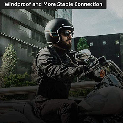 Picture of Motorcycle Helmet Bluetooth Headset,Outdoor Headset,Waterproof Motorcycle Sports Headset,Speakers Hands Free,Music Call Control,Automatic answering,60 Hours Playing time High Sound Quality System