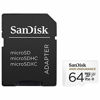 Picture of SanDisk 64GB High Endurance Video MicroSDXC Card with Adapter for Dash Cam and Home Monitoring Systems - C10, U3, V30, 4K UHD, Micro SD Card - SDSQQNR-064G-GN6IA