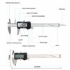 Picture of Caliper Measuring Tool, Qfun Vernier Digital Caliper Stainless Steel 6 Inch/150mm, Digital Micrometer Waterproof, Easy Switch from Inch to Millimeter, Large LCD Screen