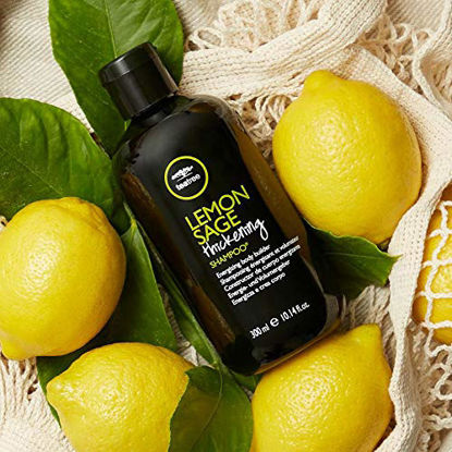 Picture of Tea Tree Lemon Sage Thickening Shampoo, Builds Body + Boosts Volume, For Fine Hair,green 10.14 fl. oz.