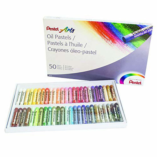 Picture of Pentel Arts Oil Pastels, 50 Color Set (PHN-50)