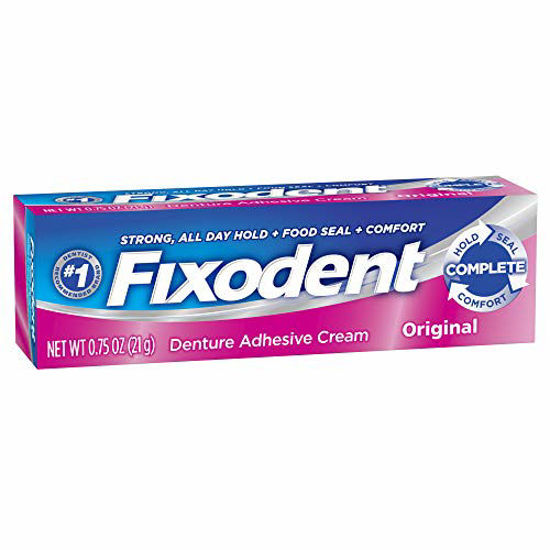 Picture of Fixodent denture adhesive cream, original, strong and long hold - 0.75 oz