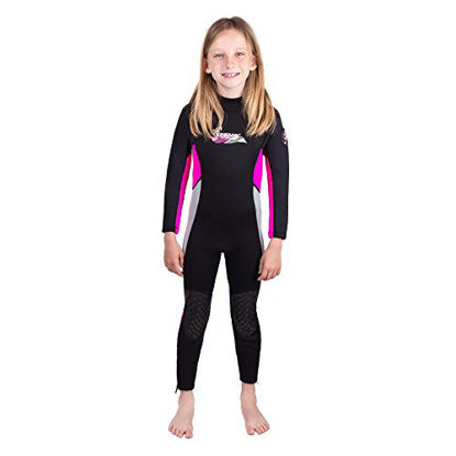 Picture of Seavenger Scout 3mm Neoprene Child Wetsuit (Coral Pink, 6)