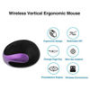 Picture of Wireless Mouse 2.4G Ergonomic Vertical Optical Mouse with Nano Receiver,4 Adjustable DPI 800/1200/ 1600/2400,Rechargeable Li-Battery,6 Buttons for Computer,Notebook, PC, Laptop, MacBook(Purple)