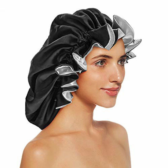 GetUSCart- Satin Bonnet Silk Hair Bonnets for Women Curly Hair