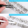 Picture of Nail Art Rhinestones Crystal, 2000PCS Clear Round Flat Back Gems with Tweezer and Picking Pen for Crafts Nail Art Eye Makeup Clothes Shoes Bags DIY Decoration(6 Sizes, 1.5-6mm)