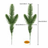 Picture of 30pcs 10.24x3.94 Inches Artificial Pine Branches Green Leaves Needle Garland Green Plants Pine Needles for Garland Wreath Christmas Embellishing and Home Garden Decoration