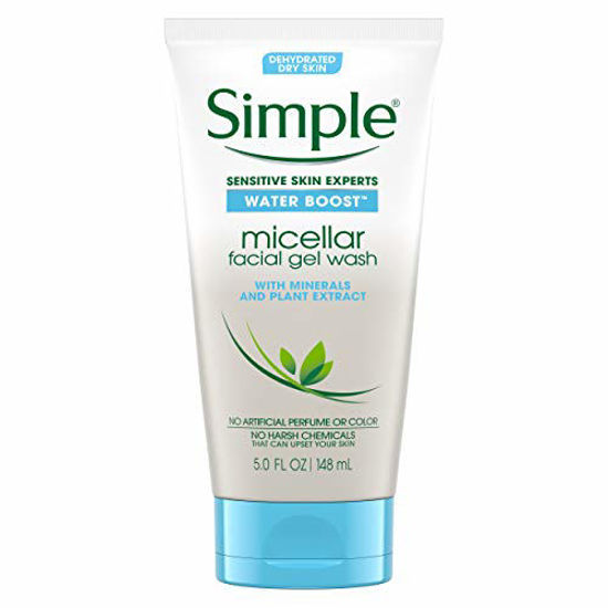 Picture of Simple Water Boost Micellar Facial Gel Wash Sensitive Skin 5 oz