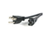 Picture of StarTech.com 3 ft Standard Laptop Power Cord - NEMA 5-15P to C5 - Power cable - NEMA 5-15 (M) to IEC 60320 C5 - 3 ft - black - PXT101NB3S3