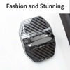 Picture of Car Door Lock Latches Cover Protector Replacement for BMW F30 F31 F34 F35 F36 F10 F11 M3 M5 X1 X2 X3 X4 X5 X6Car Accessories, 3M Adhesive Backing Pack of 4 (Stainless steel carbon fiber pattern)