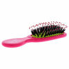 Picture of Wet Brush Hair Brush Mini Shine Enhancer Detangler with Flexible Boar Bristles, Hair Accessory Travel Comb for All Hair Types- (Pink Yellow), Standard