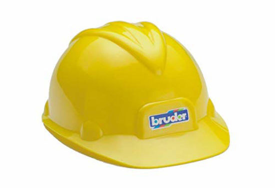 Picture of Bruder Toys Construction Worker Hard Hat Yellow Helmet