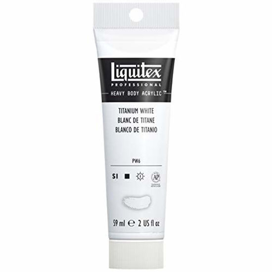 Picture of Liquitex 1045432 Professional Heavy Body Acrylic Paint, 2-oz Tube, Titanium White